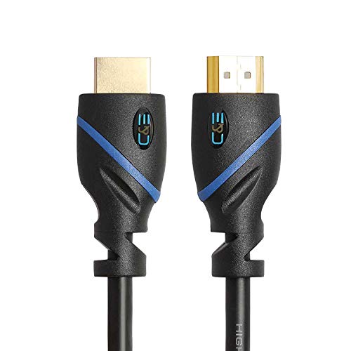 Book Cover 50ft (15.2M) High Speed HDMI Cable Male to Male with Ethernet Black (50 Feet/15.2 Meters) Supports 4K 30Hz, 3D, 1080p and Audio Return CNE59007