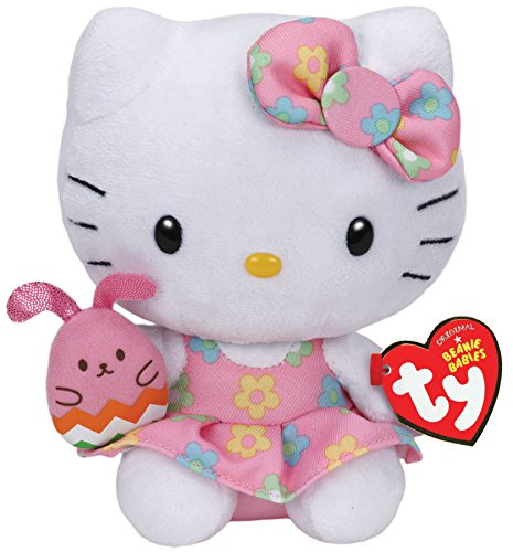 Ty Beanie Baby HELLO KITTY FLOWER DRESS & BUNNY (Easter)