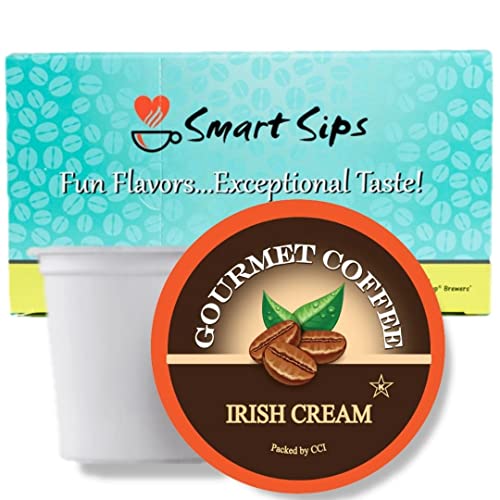 Book Cover Smart Sips, Irish Cream Coffee, 24 Count, Single Serve Cups for Keurig K-Cup Brewers