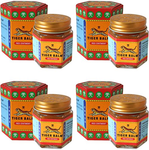 4 Jars of Tiger Balm Red Ointment 30g/Jar (Large Jar!)