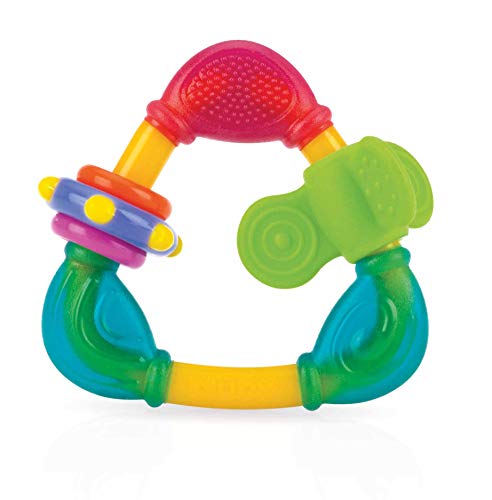 Book Cover Nuby Spin N' Teethe Teether, Colors May Vary