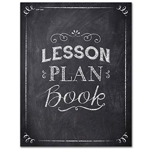 CTP Chalk It Up! Lesson Plan Book, Black/White, 2-Pg. Lesson Plans, 96 pages, 8.5â€ x 11â€ (Creative Teaching Press 1350)