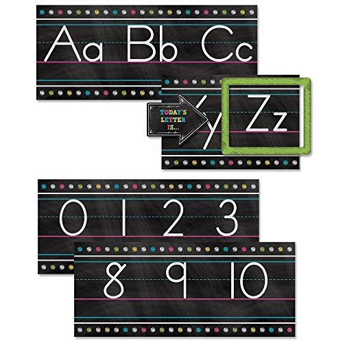 Teacher Created Resources TCR5621 Chalkboard Brights Alphabet Line Bulletin Board St, Paper, Multi