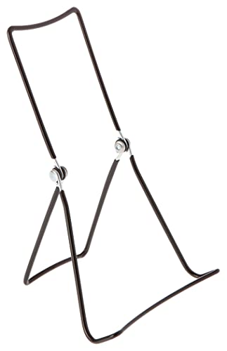 GIBSON HOLDERS DCWB Adjustable Wire Display Easel, 5.5" W x 8.75" H with 1.5" Display Ledge, Black, Pack of 3