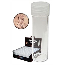 Book Cover BCW Penny Coin Tubes - 100 ct