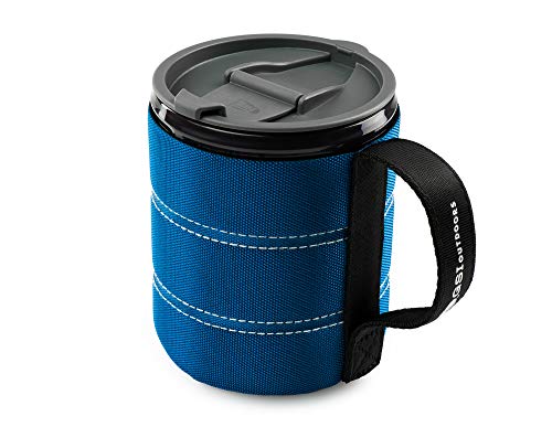 Book Cover GSI Outdoors Insulated Infinity Backpacker Mug for Camping, Sturdy and Lightweight, Blue, 17 fl oz