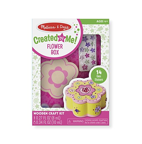 Book Cover Melissa & Doug Decorate-Your-Own Wooden Flower Box Craft Kit