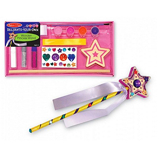 Book Cover Melissa & Doug Decorate-Your-Own Wooden Princess Wand Craft Kit