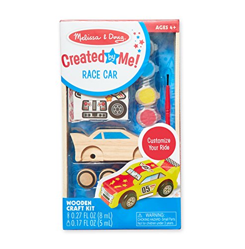 Book Cover Melissa & Doug Created by Me! Race Car Wooden Craft Kit