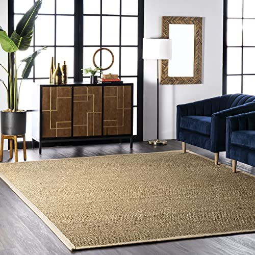 nuLOOM Elijah Farmhouse Seagrass Area Rug, 4x6, Beige