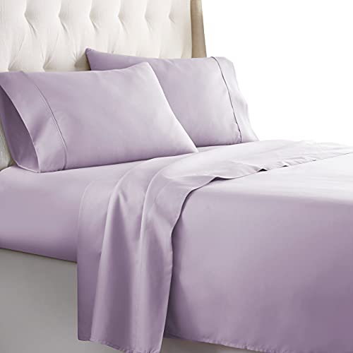 HC Collection Full Size Sheets Set - Bedding Sheets & Pillowcases w/ 16 inch Deep Pockets - Fade Resistant & Machine Washable - 4 Piece 1800 Series Full Bed Sheet Sets â€“ Lavender