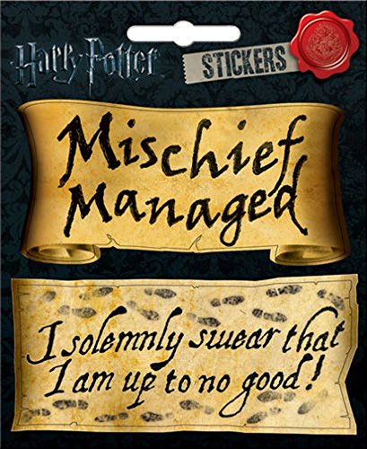 Ata-Boy Harry Potter"Mischief Managed" and"Up to No Good" Sticker Set