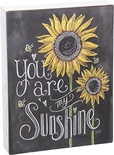 Book Cover Primitives by Kathy Chalk Sign, Sunflowers - You Are My Sunshine (26853)