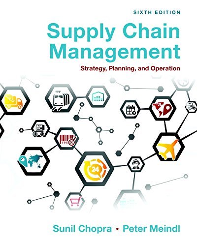 By Sunil Chopra Supply Chain Management: Strategy, Planning, and Operation (6th Edition) (6th Sixth Edition) [Hardcover]