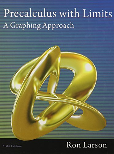 By Ron Larson Precalculus with Limits: A Graphing Approach (6th Sixth Edition) [School & Library Binding]