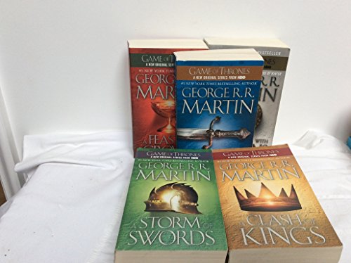 Game of Thrones Complete set: Game of Thrones, Clash Kings, Storm of Swords, Feast of Crows, Dance with Dragons