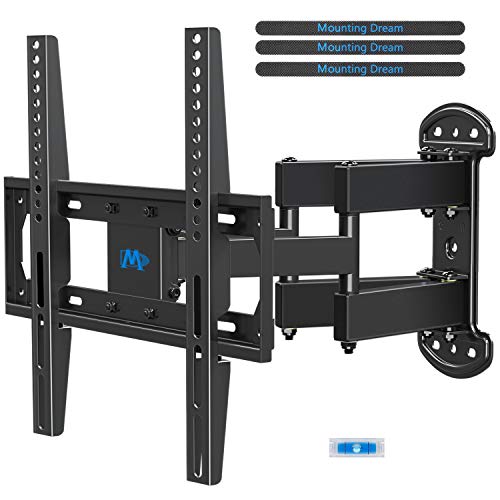 Mounting Dream TV Mount Bracket Full Motion TV Wall Mounts for 26-55 Inch LED LCD Plasma Flat Screen TV, Wall Mount with Swivel Articulating Dual Arms TV Bracket up to VESA 400x400mm 99 LBS MD2379