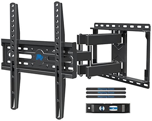 Book Cover Mounting Dream TV Mount TV Wall Mount with Swivel and Tilt for Most 32-55 Inch TV, UL Listed Full Motion TV Mount with Articulating Dual Arms, Max VESA 400x400mm, 99 lbs. Loading, 16 inch Studs MD2380