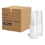 Karat [24oz - 1,000 ct] 95mm Diameter Translucent PP Plastic U-Rim Disposable Cups, Designed for Sealing Films (C1012-K)