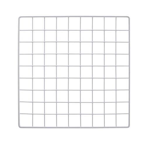 Mini White Grid Panel 14" W x 14" H 1.5" Squares Grid Panel Vinyl Dipped White