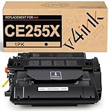 v4ink Compatible CE255X Toner Cartridge Replacement for HP 55X CE255X 55A CE255A 12500 Pages for HP P3015 P3015dn P3015x HP Enterprise Pro 500 MFP M525 M521 M521dn M521dw Printer