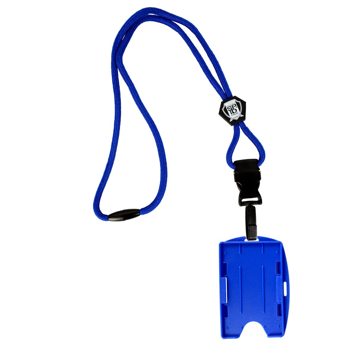 Specialist ID Lanyard with Detachable Plastic Hook and 2-Card Id Badge Holder Blue