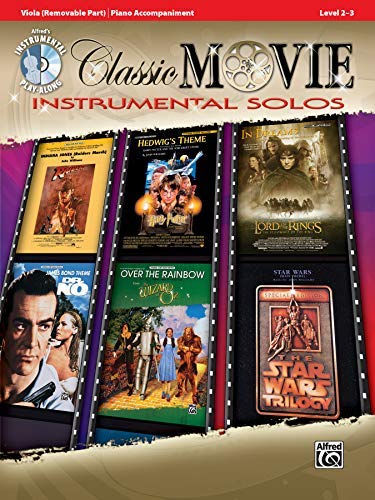 Classic Movie Instrumental Solos for Strings: Viola, Book & CD (Pop Instrumental Solos Series)