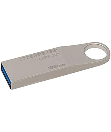 Kingston 32 GB DataTraveler SE9 G2 USB 3.0 Flash Drive (DTSE9G2/32GB), Silver