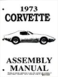 1973 CORVETTE COMPLETE FACTORY ASSEMBLY INSTRUCTION MANUAL - USERS GUIDE - ALL MODELS Exploded Drawings & Diagrams - Loose Leaf Pages 73