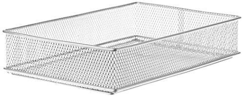 YBM HOME 1590 Mesh Shelf Organizer Bins Silver, 6x9