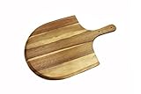 Heritage Acacia Wood Pizza Peel - 22x14 inch Large Wooden Paddle Board with Handle for Easy Use - Kitchen Oven Accessories