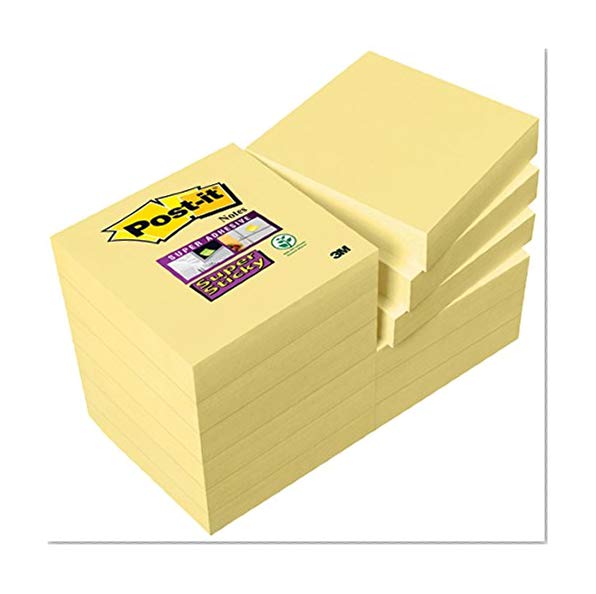 Post-it Notes Super Sticky 47,6 x 47,6 mm - Pack de 9+3