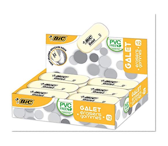 Bic gomme galet en caoutchouc synthétique - 58 x 28 x 13 mm-lot de 12
