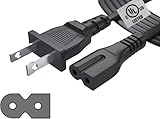 Pwr Long 6Ft 2 Prong Polarized Power Cord for Bose-Companion 3 5 Multimedia Speaker System SoundDock 10, SoundTouch 20 30 Acoustimass 15 16 Series II Home Speaker Solo 15 Series II TV
