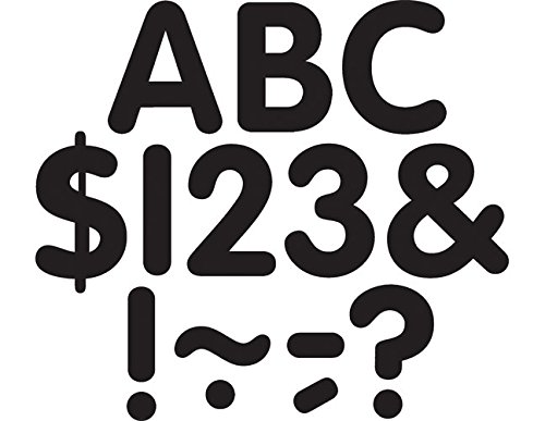 Teacher Created Resources Black Classic 2-Inch Letters Uppercase Pack (5558)