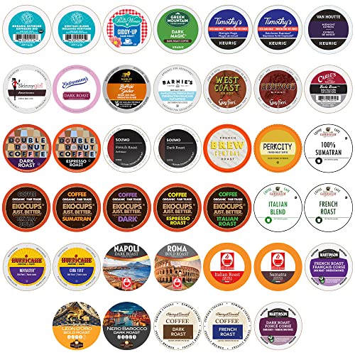 Book Cover Perfect Samplers Coffee Pod, Dark Roast & Bold Flavors, Single Serve Cups for Keurig K Cup Machines, Robust Assortment, Variety Pack, 40 Count