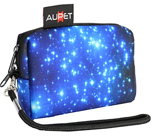 AUPET Star Design Digital Camera Case Bag Pouch Coin Purse with Strap for Sony Samsung Nikon Canon Kodak