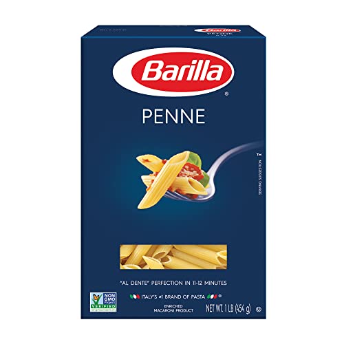 Book Cover BARILLA Blue Box Penne Pasta, 16 oz. Box (Pack of 8), 8 Servings per Box - Non-GMO Pasta Made with Durum Wheat Semolina - Italy's #1 Pasta Brand - Kosher Certified Pasta
