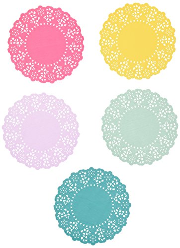 Talking Tables Truly Scrumptious Mini Paper Doilies for a Tea Party, Birthday or Luau Party, Multicolor (1)