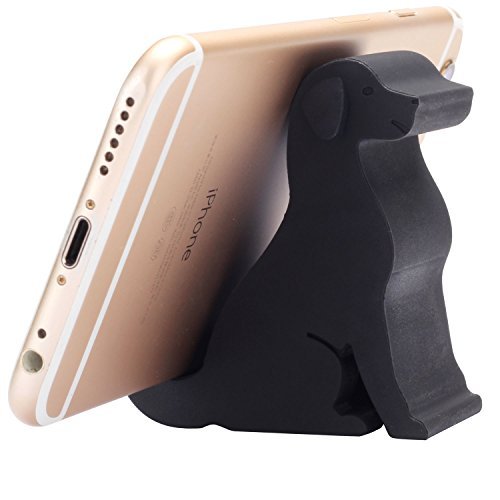 Z PLINRISE Puppy Desk Phone Stand Dog Shape Smartphone Holder for Free You Hands (Navy Blue)