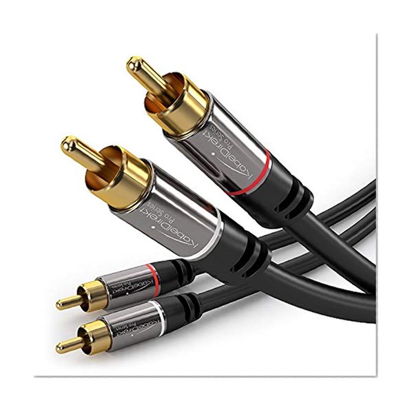 KabelDirekt 1,5m Câble Cinch/RCA (2 x fiches vers 2 x fiches, rca male male) PRO Series