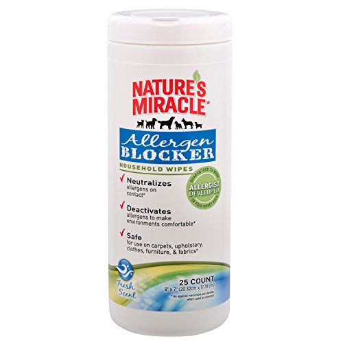 Nature's Miracle Allergen Blocker Household Wipes 25ct (NM-5440)