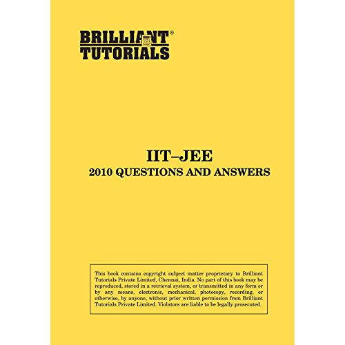 IIT JEE Questions and Solutions - 2010