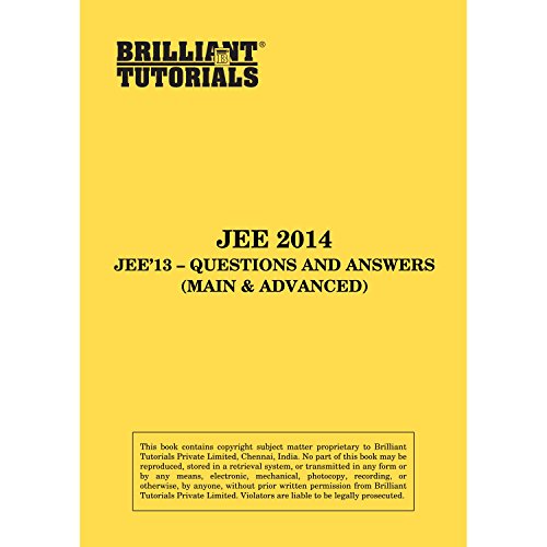 IIT JEE Questions and Solutions - 2013