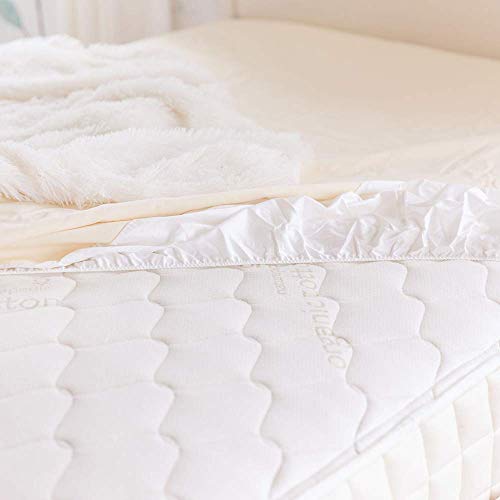 Book Cover Naturepedic Organic Waterproof Mattress Protector Pad, Fitted Stretch Knit Mattress Cover for 9