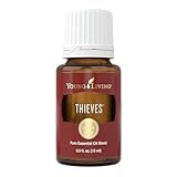 Young Living Thieves Essential Oil Blend 15ml | Natural Aromatherapy Oil for Diffuser & Topical Use with Clove, Eucalyptus & Rosemary | Revitalizing Household Essential Oil