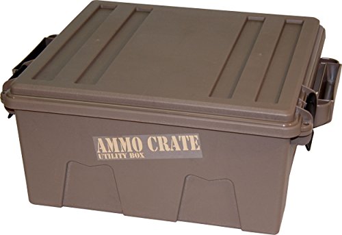 Book Cover MTM ACR8-72 Ammo Crate Utility Box | Ammo, Survival or Hunting Gear Storage | O-Ring Seal for Water Resistant Dry Storage | Double Padlock tapped for Security | Carries 85lbs of Gear | Dark Earth