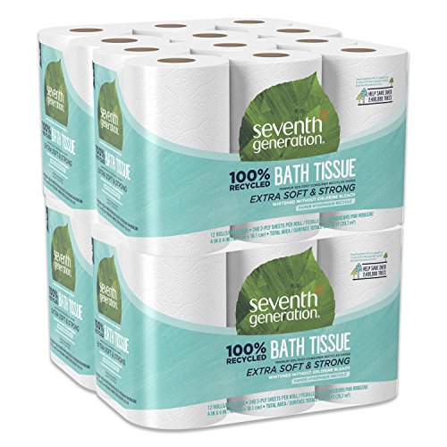 Book Cover Seventh Generation Toilet Paper, Bath Tissue, 100% Recycled Paper, 48 Count