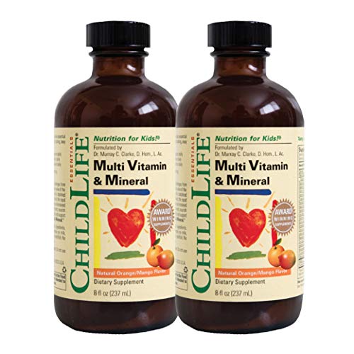 ChildLife Essentials Multi Vitamin and Mineral for Infants, Babys, Kids, Toddlers, Children, and Teens, 8-Ounce Pack of 2