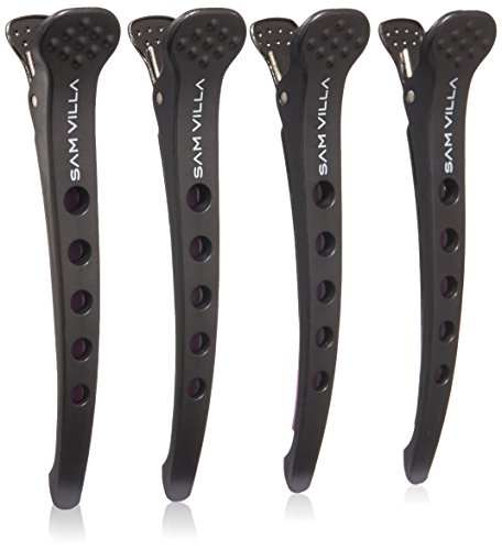 Sam Villa No-Slip Maximum Grip Large Hair Clips For Styling Sectioning Dry Hair, Set of 4